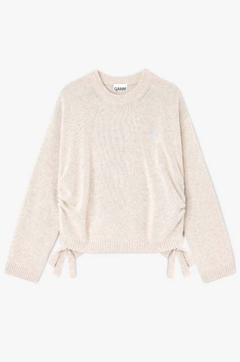 Jersey de mezcla de lana beige